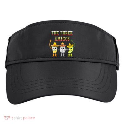 The Three Amigos Tequila Salt Lime Cinco De Mayo Adult Drive Performance Visor