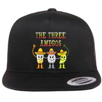 The Three Amigos Tequila Salt Lime Cinco De Mayo Flatbill Hat