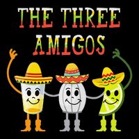 The Three Amigos Tequila Salt Lime Cinco De Mayo Flatbill Hat