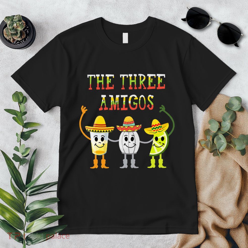 The Three Amigos Tequila Salt Lime Cinco De Mayo Premium T-Shirt