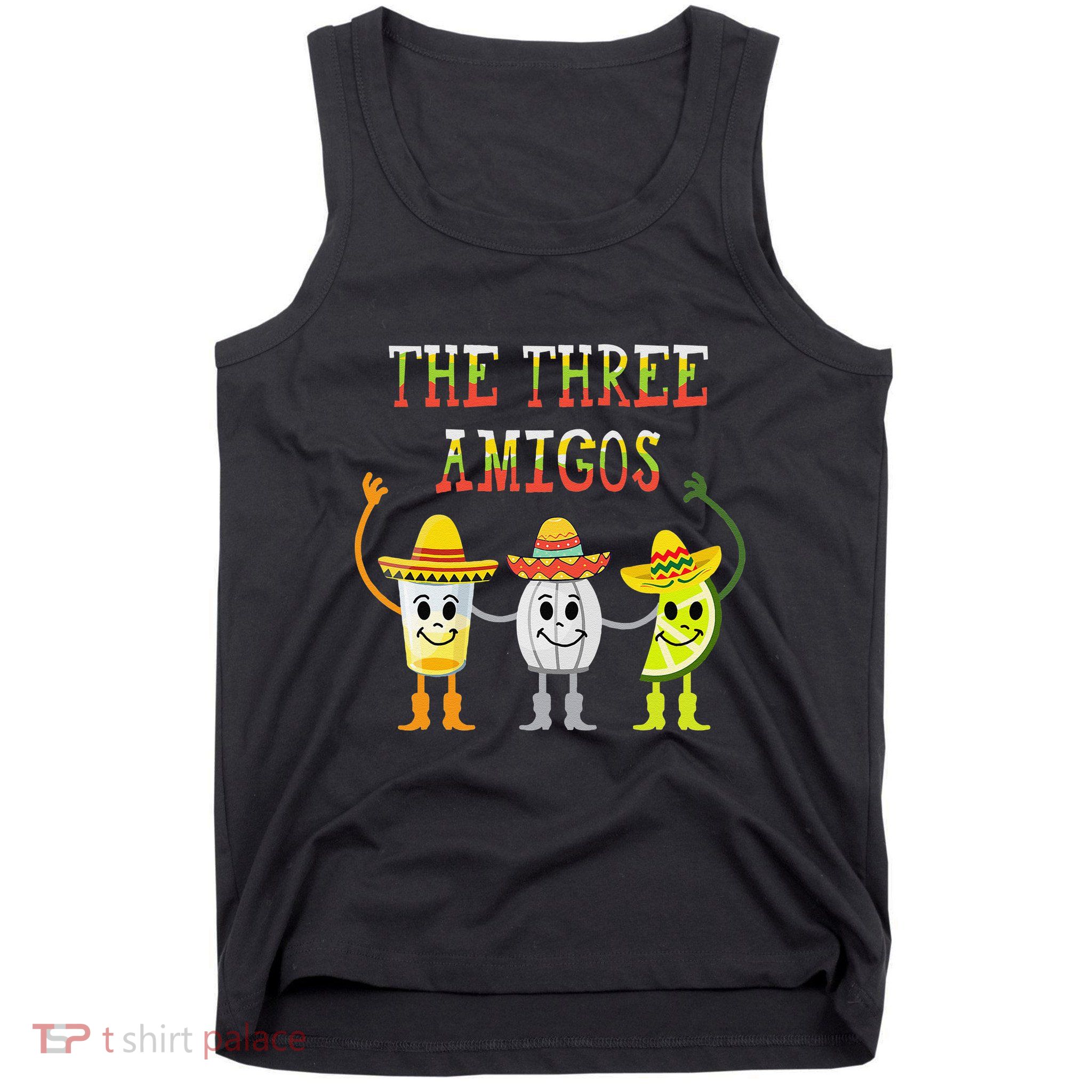 The Three Amigos Tequila Salt Lime Cinco De Mayo Tank Top