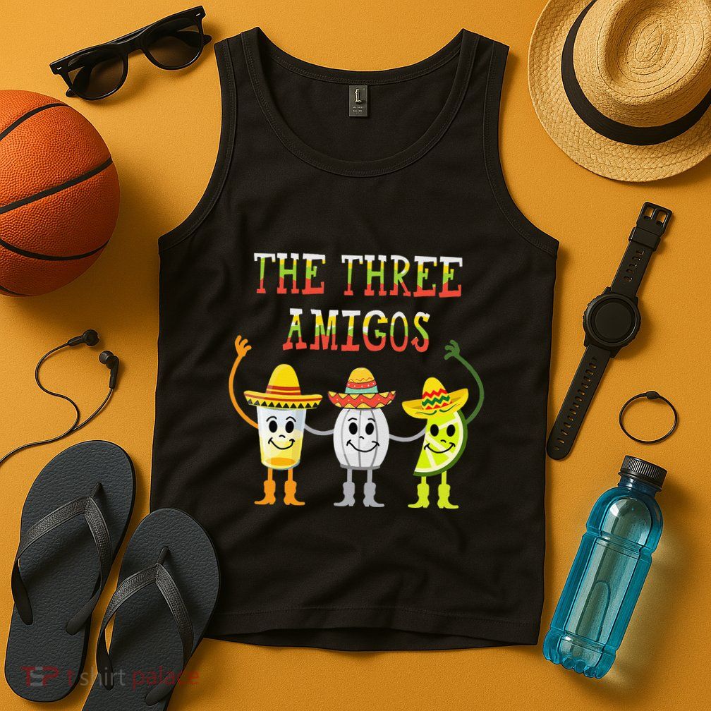 The Three Amigos Tequila Salt Lime Cinco De Mayo Tank Top