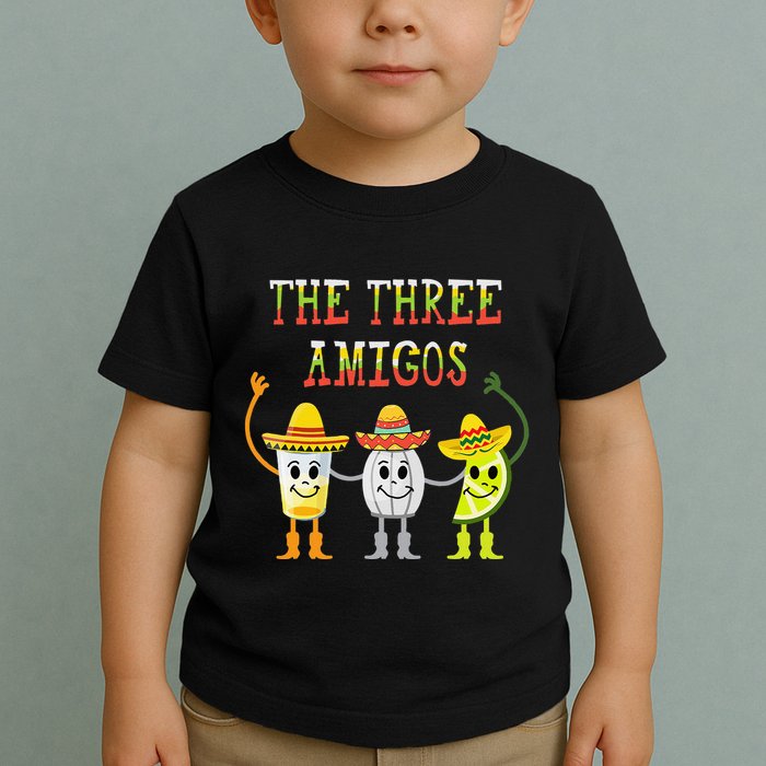 The Three Amigos Tequila Salt Lime Cinco De Mayo Toddler T-Shirt