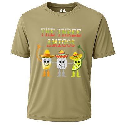 The Three Amigos Tequila Salt Lime Cinco De Mayo Performance Shirt