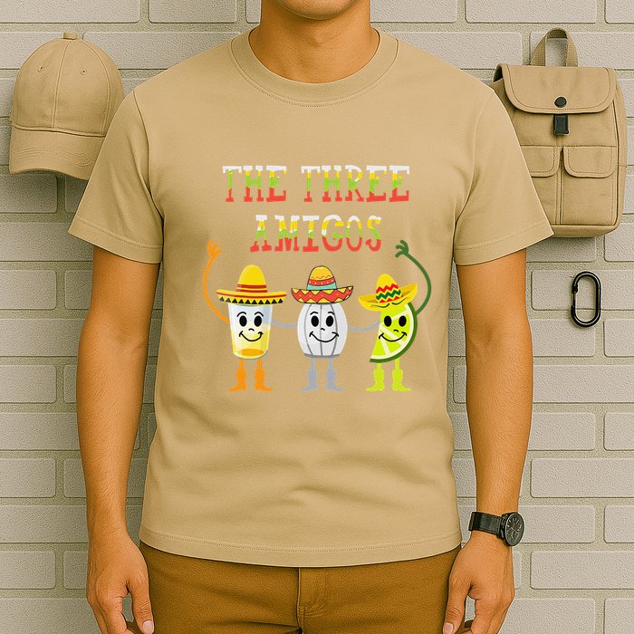 The Three Amigos Tequila Salt Lime Cinco De Mayo T-Shirt