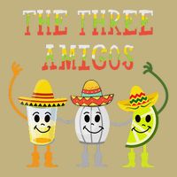 The Three Amigos Tequila Salt Lime Cinco De Mayo Magnet