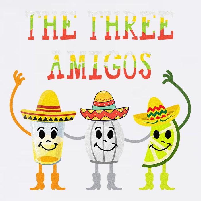 The Three Amigos Tequila Salt Lime Cinco De Mayo Garment-Dyed Sweatshirt