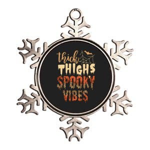 Thick Thighs And Spooky Vibes Halloween Season Metallic Star Ornament