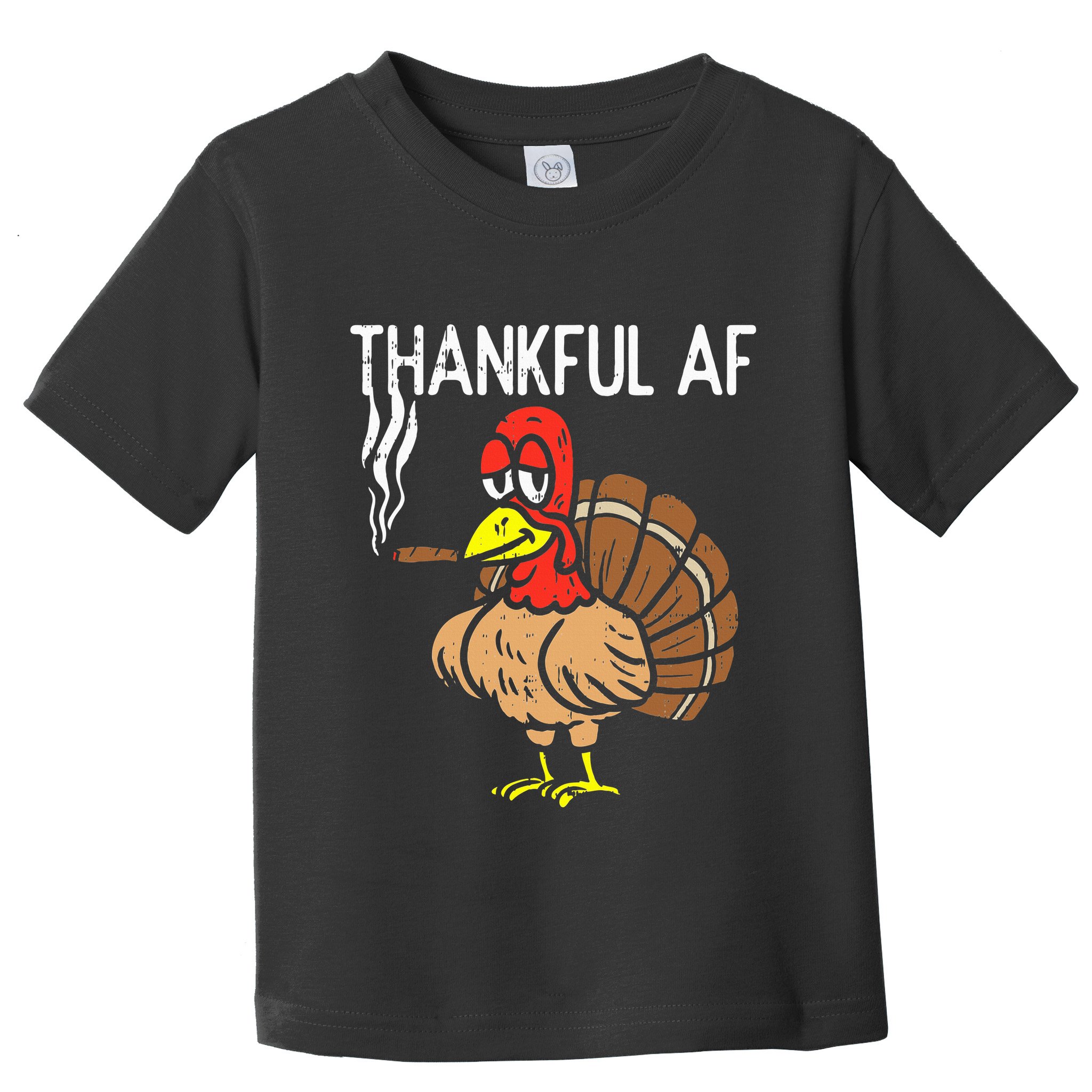 thanksgiving thankful af turkey smoking weed cannabis 420 Toddler T-Shirt