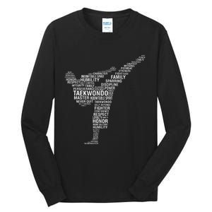 Taekwondo Tall Long Sleeve T-Shirt