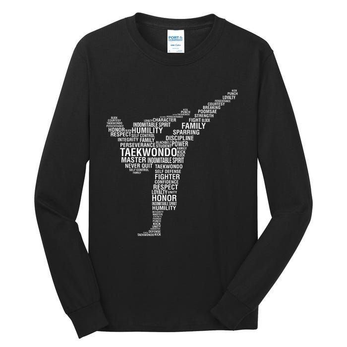 Taekwondo Tall Long Sleeve T-Shirt