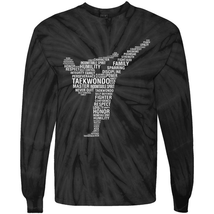 Taekwondo Tie-Dye Long Sleeve Shirt