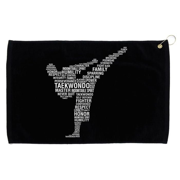 Taekwondo Grommeted Golf Towel