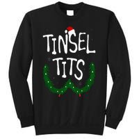 Tinsel Tits And Jingle Balls Funny Matching Christmas Couple Sweatshirt