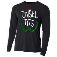 Tinsel Tits And Jingle Balls Funny Matching Christmas Couple Cooling Performance Long Sleeve Crew