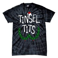 Tinsel Tits And Jingle Balls Funny Matching Christmas Couple Tie-Dye T-Shirt