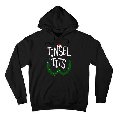 Tinsel Tits And Jingle Balls Funny Matching Christmas Couple Tall Hoodie