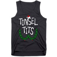 Tinsel Tits And Jingle Balls Funny Matching Christmas Couple Tank Top