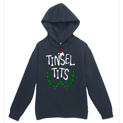 Tinsel Tits And Jingle Balls Funny Matching Christmas Couple Urban Pullover Hoodie