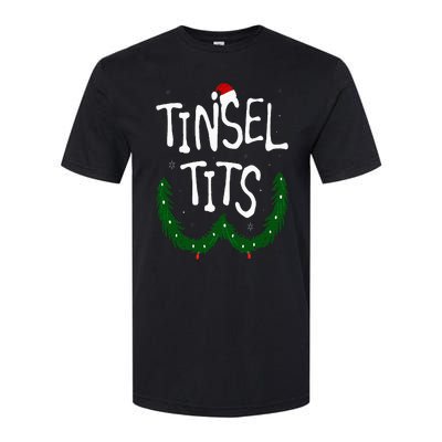 Tinsel Tits And Jingle Balls Funny Matching Christmas Couple Softstyle CVC T-Shirt