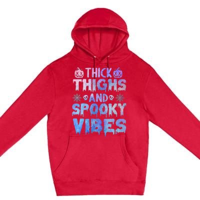 Thick thighs and spooky vibes tie dye Halloween purple Premium Pullover Hoodie