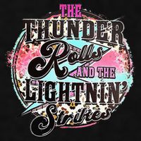 The Thunder And The Lightning Western Rolls And Strikes Ladies PosiCharge Tri-Blend Wicking Tank