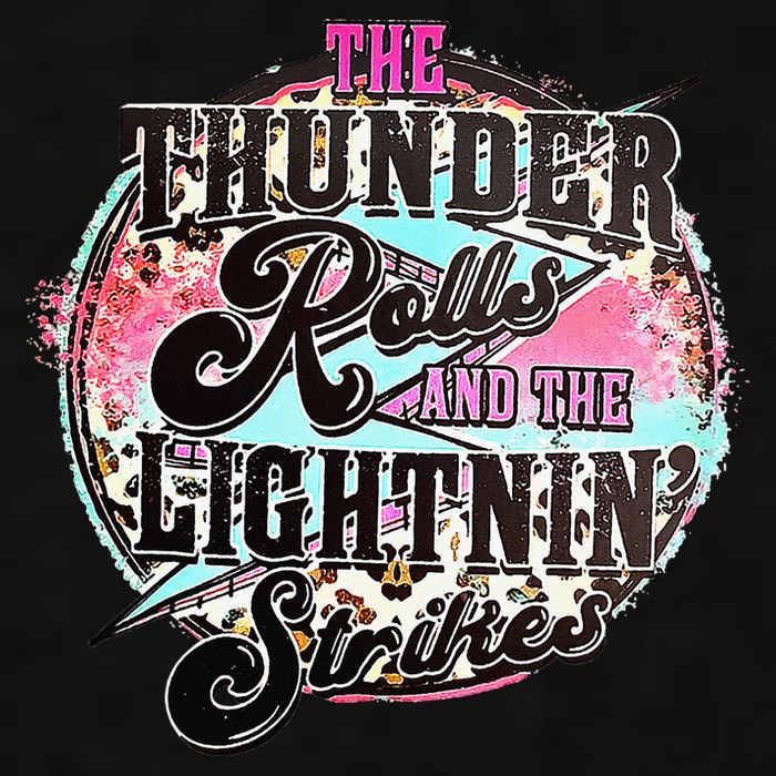 The Thunder And The Lightning Western Rolls And Strikes Ladies PosiCharge Tri-Blend Wicking Tank