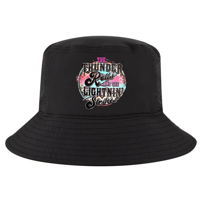 The Thunder And The Lightning Western Rolls And Strikes Cool Comfort Performance Bucket Hat