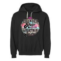 The Thunder And The Lightning Western Rolls And Strikes Garment-Dyed Fleece Hoodie