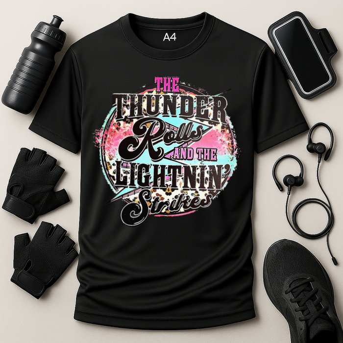The Thunder And The Lightning Western Rolls And Strikes Performance Shirt