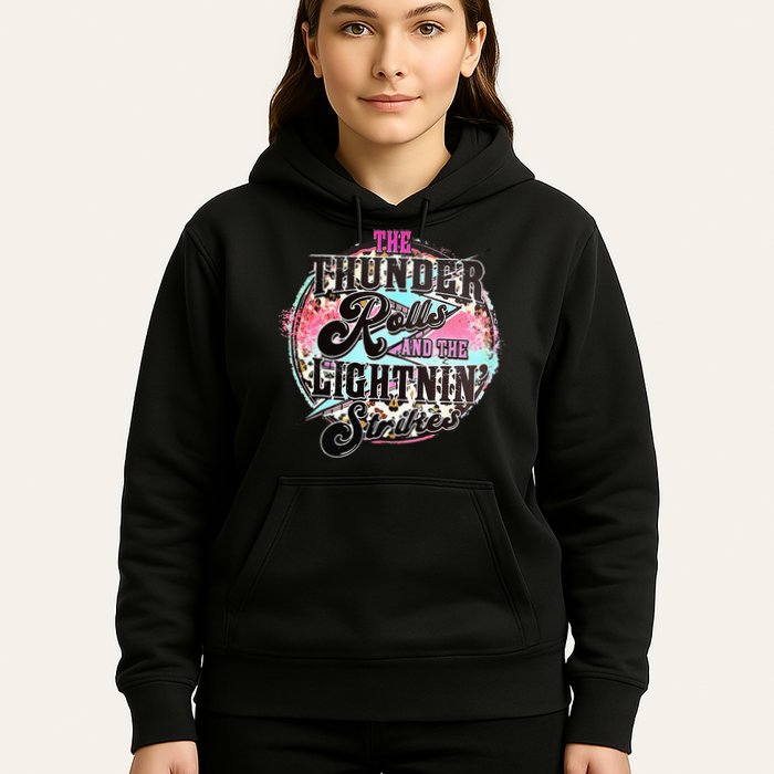 The Thunder And The Lightning Western Rolls And Strikes Hoodie