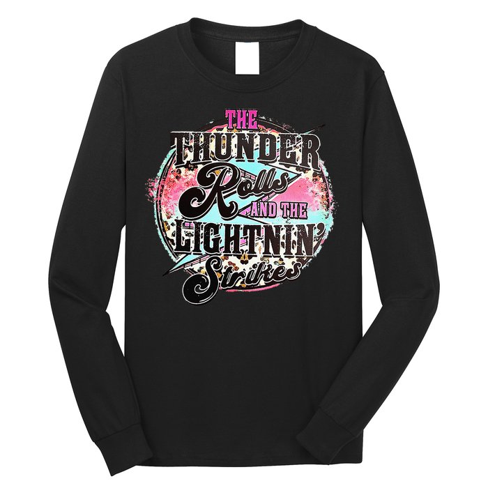 The Thunder And The Lightning Western Rolls And Strikes Long Sleeve Shirt