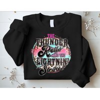 The Thunder And The Lightning Western Rolls And Strikes Sweatshirt
