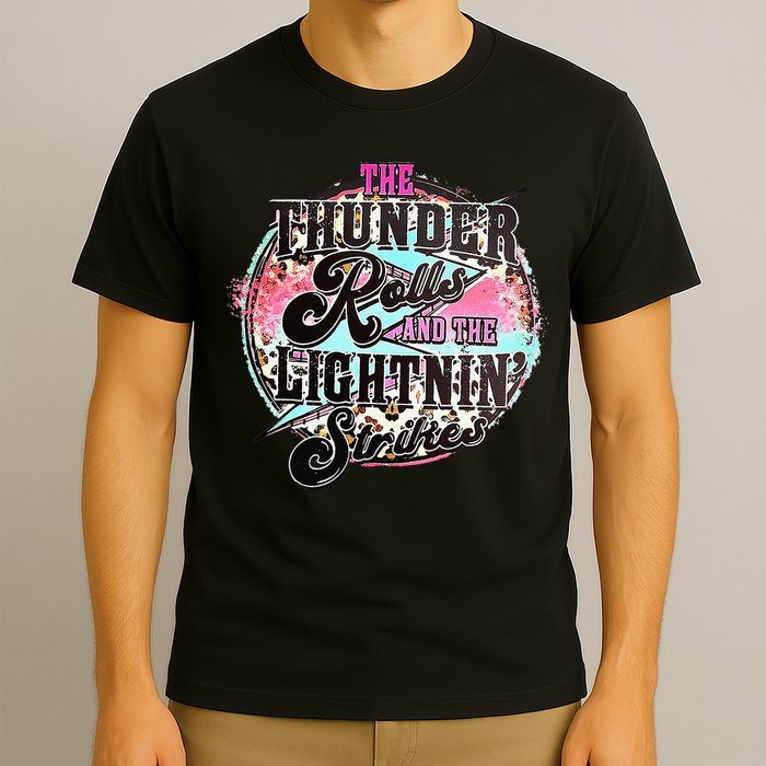 The Thunder And The Lightning Western Rolls And Strikes T-Shirt