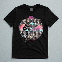 The Thunder And The Lightning Western Rolls And Strikes T-Shirt