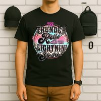 The Thunder And The Lightning Western Rolls And Strikes T-Shirt