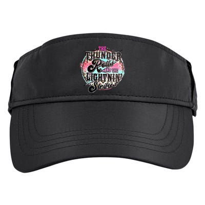 The Thunder And The Lightning Western Rolls And Strikes Adult Drive Performance Visor