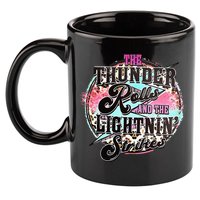 The Thunder And The Lightning Western Rolls And Strikes 11oz C Handle Ceramic Mug