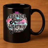 The Thunder And The Lightning Western Rolls And Strikes 11oz C Handle Ceramic Mug
