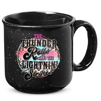 The Thunder And The Lightning Western Rolls And Strikes 15oz Campfire Ceramic Mug