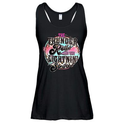 The Thunder And The Lightning Western Rolls And Strikes Ladies Essential Flowy Tank
