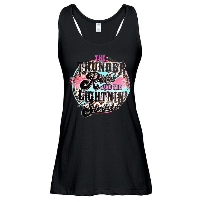 The Thunder And The Lightning Western Rolls And Strikes Ladies Essential Flowy Tank