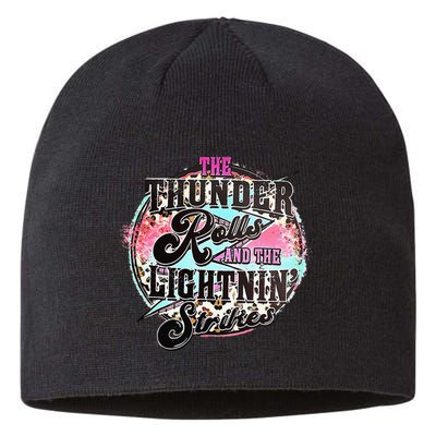 The Thunder And The Lightning Western Rolls And Strikes Sustainable Beanie