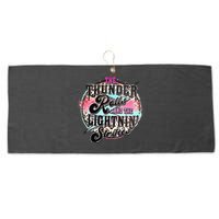 The Thunder And The Lightning Western Rolls And Strikes Large Microfiber Waffle Golf Towel