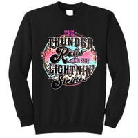 The Thunder And The Lightning Western Rolls And Strikes Tall Sweatshirt
