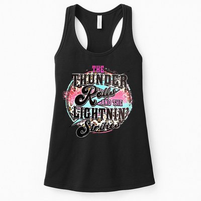 The Thunder And The Lightning Western Rolls And Strikes Womens Tank Top
