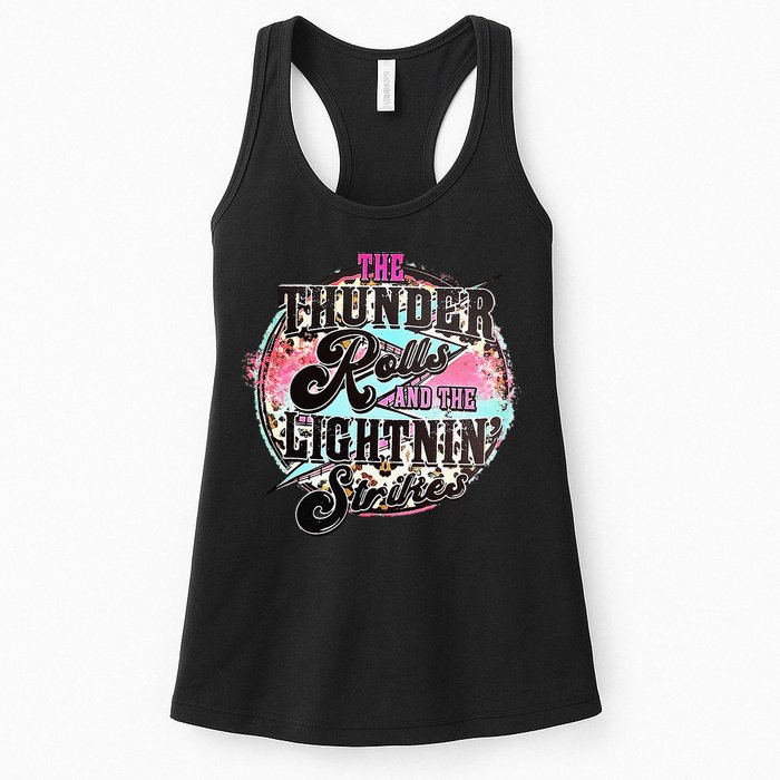 The Thunder And The Lightning Western Rolls And Strikes Womens Tank Top