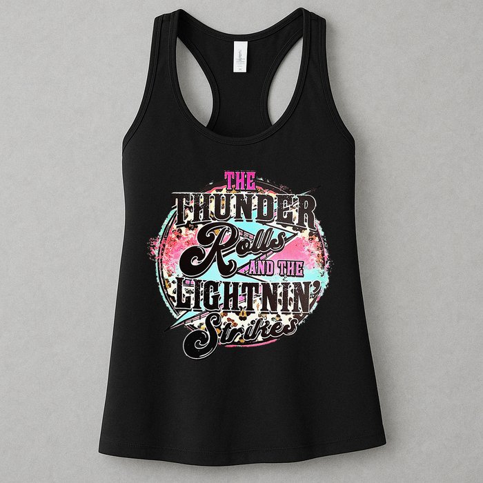 The Thunder And The Lightning Western Rolls And Strikes Womens Tank Top