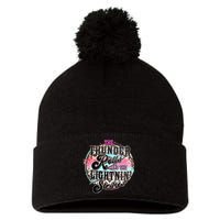 The Thunder And The Lightning Western Rolls And Strikes Pom Pom 12in Knit Beanie