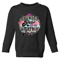 The Thunder And The Lightning Western Rolls And Strikes Toddler Sweatshirt